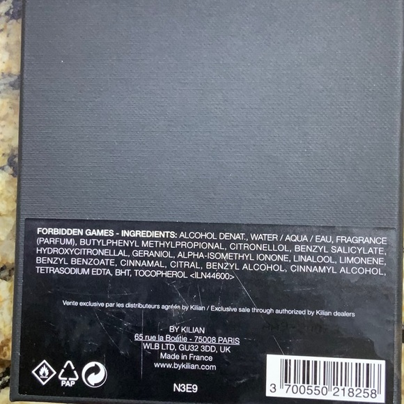 KILIAN FORBIDDEN GAMES PERFUME BOX - Picture 3 of 3